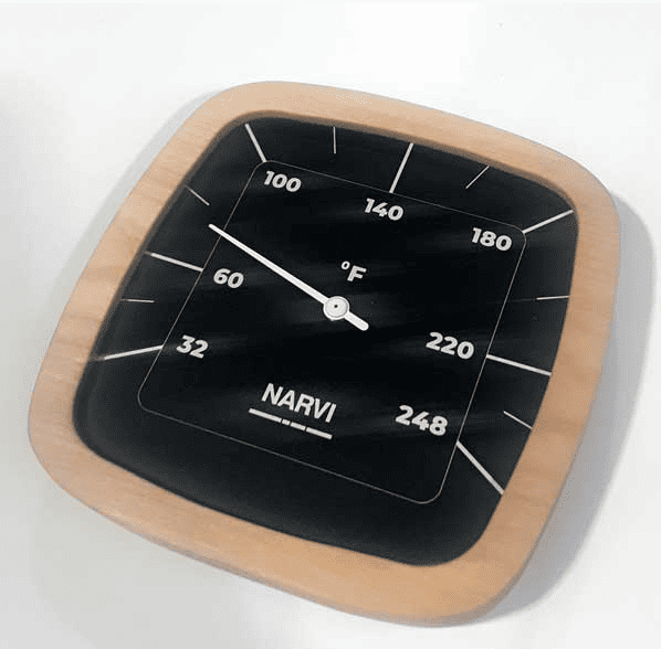 Leisurecraft - Narvi Black Thermometer Fahrenheit