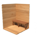 Single Tier Backwall Bench | Outdoor Cabin 6'x4'