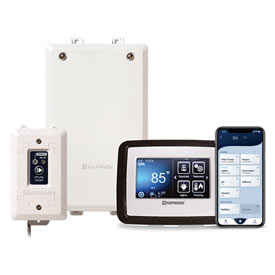 Hayward OmniHub Total Pool Control Automation for Variable speed pump, heater, lighting, salt chlorination, water features and more Canada HLOMNIHUB at www.poolproductscanada.ca