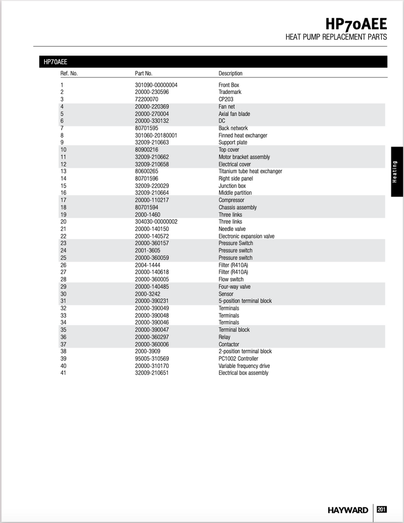 Hayward High Pressure Switch for ALL Models | HPX2001-3605