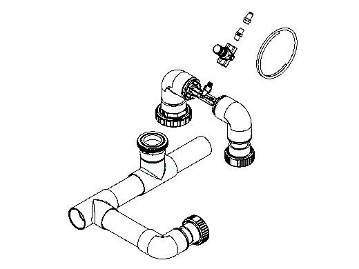 Hayward HydroRite UV Ozone Sanitization Alternative system control replacement venturi tube kit for all models GLX-HYDVENKIT compatible with HYD-UVO-CUL Canada at www.poolproductscanada.ca