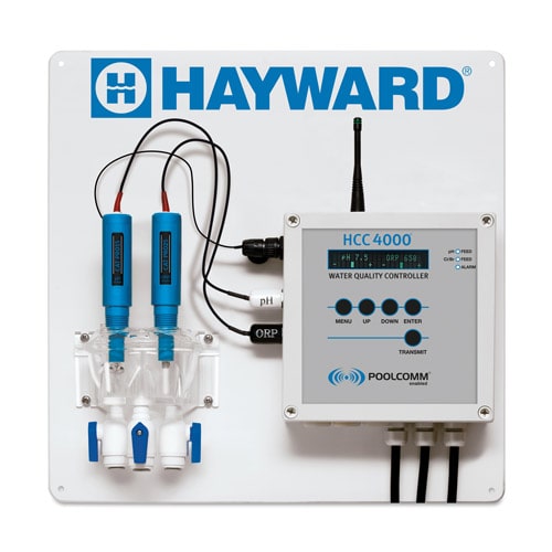 Hayward HCC4000WIFIAU gold tip sensor pH ORP monitoring HMAC Class A B pool spa waterpark commercial controller best price Canada free shipping at www.poolproductscanada.ca