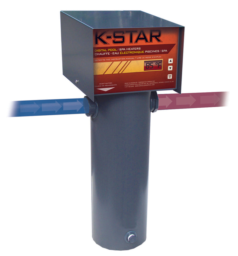 Piscine électrique numérique en titane K-Star 15KW | Chauffe-spa 20 000 gallons 
