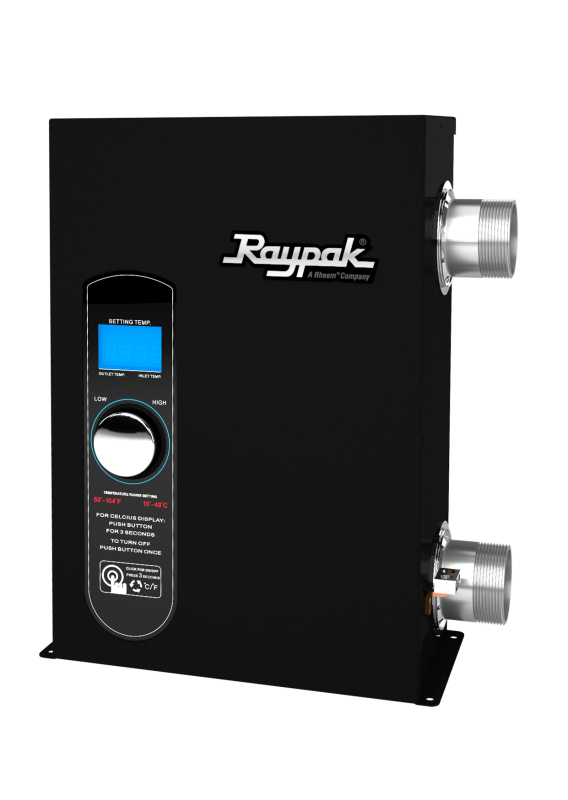 Piscine électrique Raypak 5,5 kW en titane numérique | Chauffe-spa 