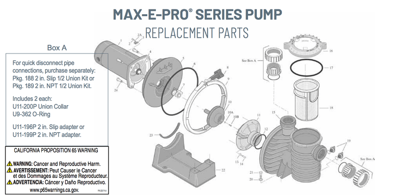 Sta-Rite Max-E-Pro® 3/4 HP High Efficiency Pool Pump - P6E6D-205L-INT