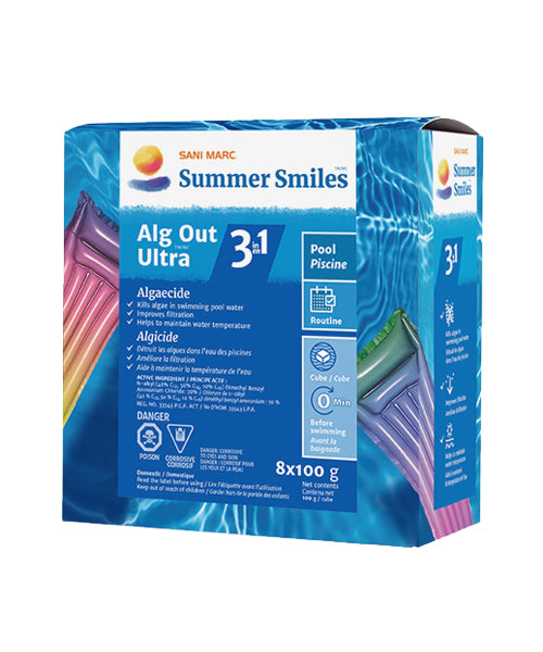 Pool chemicals Canada Summer Smiles alg out ultra 3 in 1