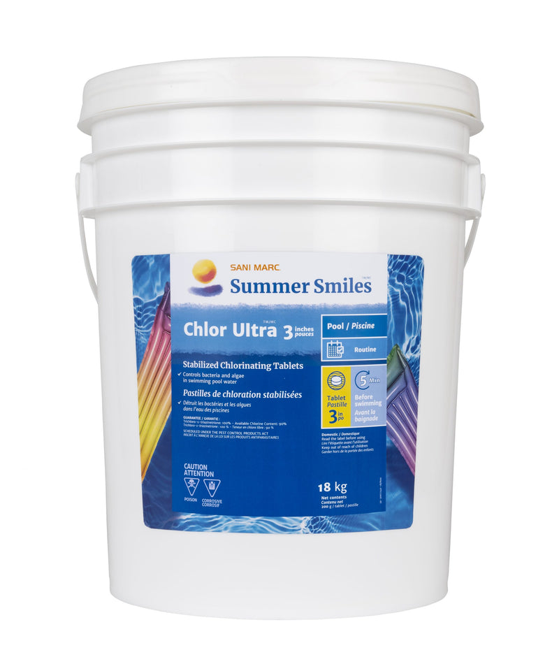 Summer Smiles Chlor Ultra Comprimés 3" 18 kg 