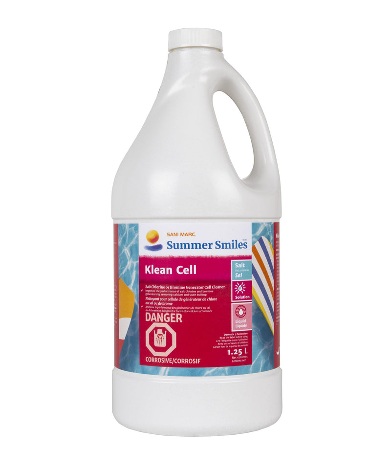 Summer Smiles Klean Cell 1.25l Salt pool cell cleaning solution canada www.poolproductscanada.ca