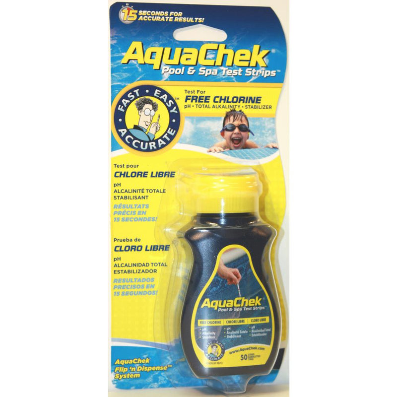 AquaChek Yellow 4-in-1 Chlorine Test Strips