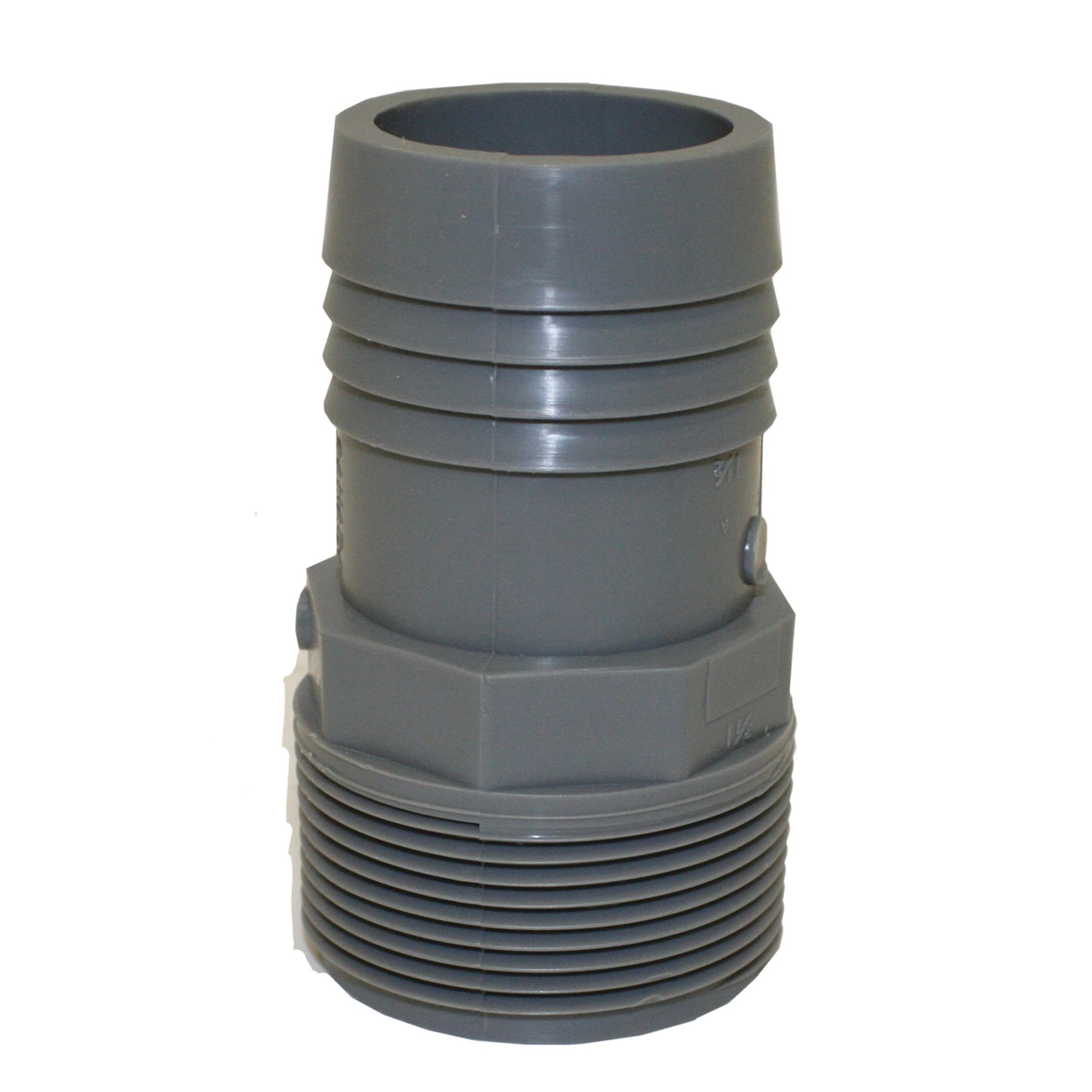 Poly 1 1/2" - 2" Insert Male Adapter